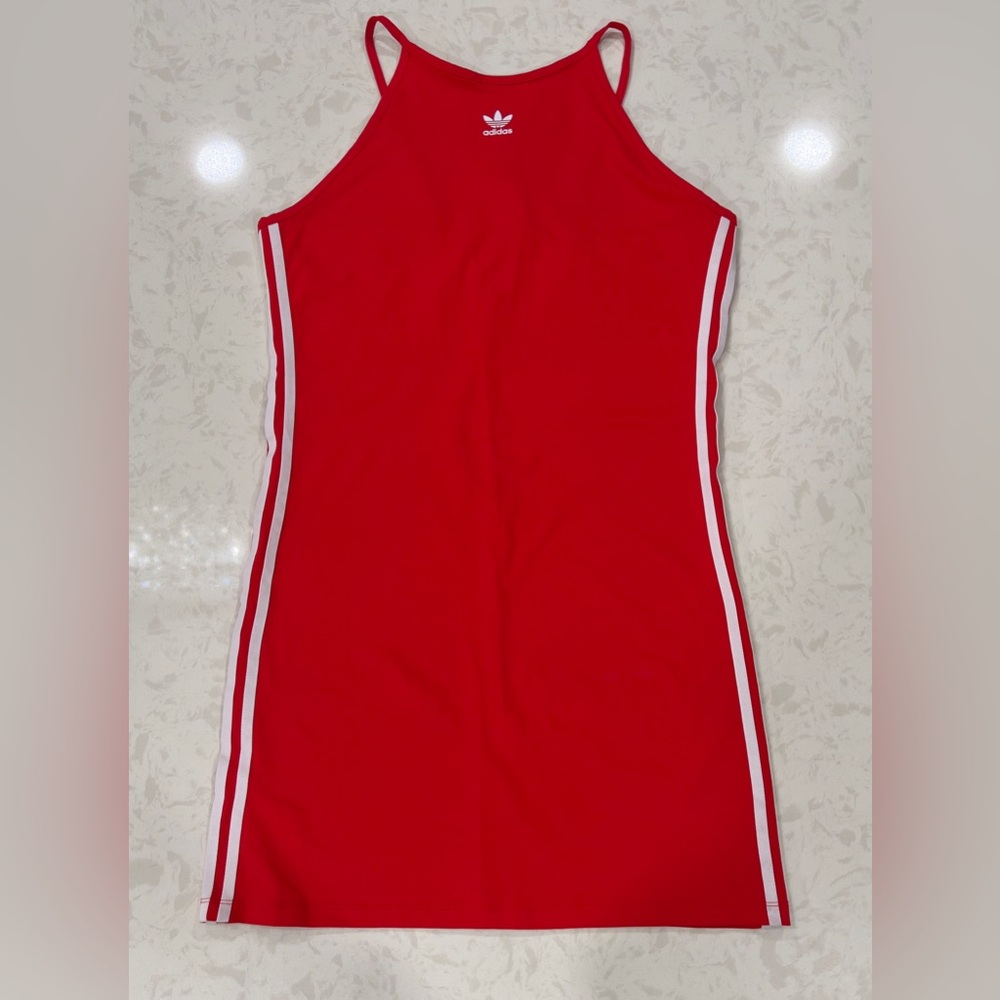 ADIDAS Originals Women's XL Adicolor Classics Tight Summer Dress - Red - NWT - Picture 5 of 8